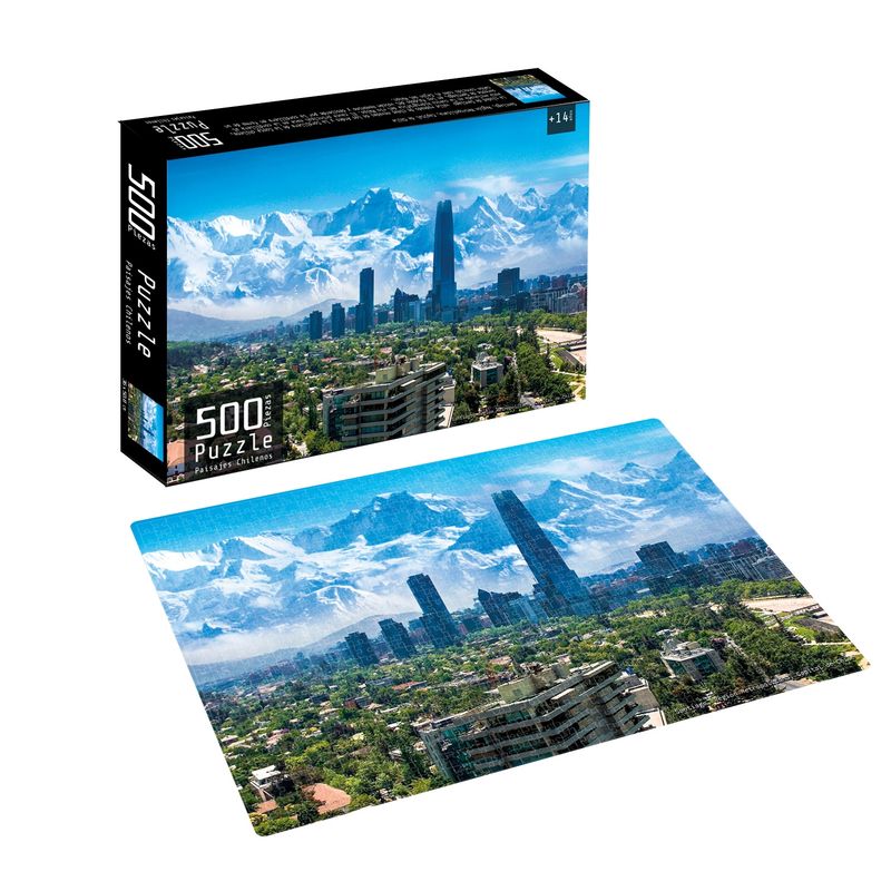 PRONOBEL - Puzzle 500 Piezas Paisajes Chilenos Santiago Nobel Gift