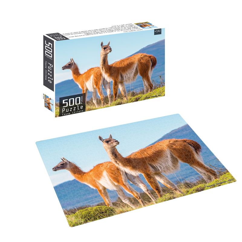 PRONOBEL - Puzzle 500 Piezas Fauna Chilena Guanaco Nobel Gift