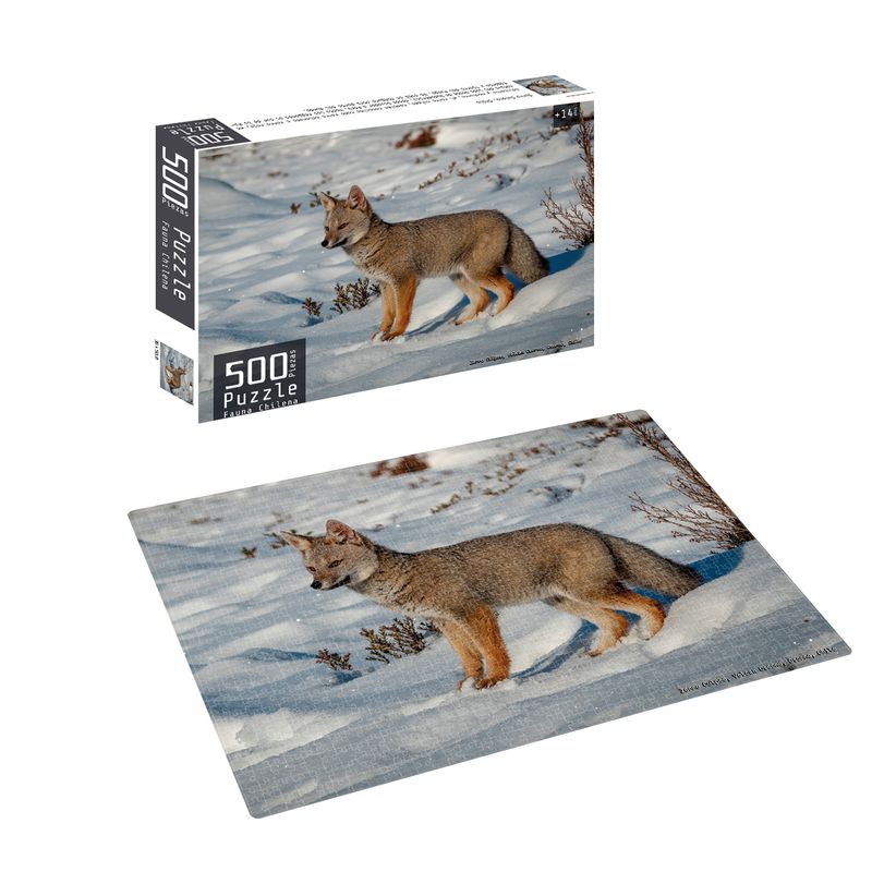 PRONOBEL - Puzzle 500 Piezas Fauna Chilena Zorro Nobel Gift