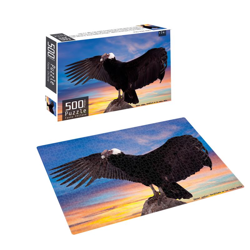 PRONOBEL - Puzzle 500 Piezas Fauna Chilena Condor Nobel Gift