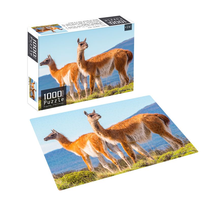 PRONOBEL - Puzzle 1000 Piezas Fauna Chilena Guanaco Nobel Gift