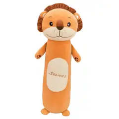GENERICO - Peluche Cojín De Apego Largo Almohada 50cm Niños Leon