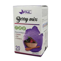 FNL - Berry Mix : Goji + Maqui + Cranberry + Calafate Caja 20 Sobres