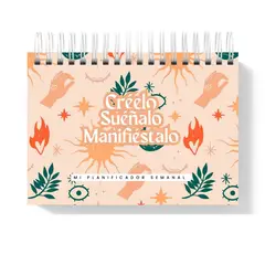 TIENDITA MUJERES - Organizador Semanal - Believe Dream Manifest