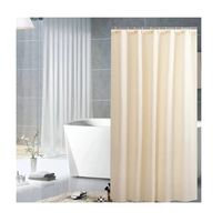 Cortina Ducha Baño 180x180 Elegante Beige