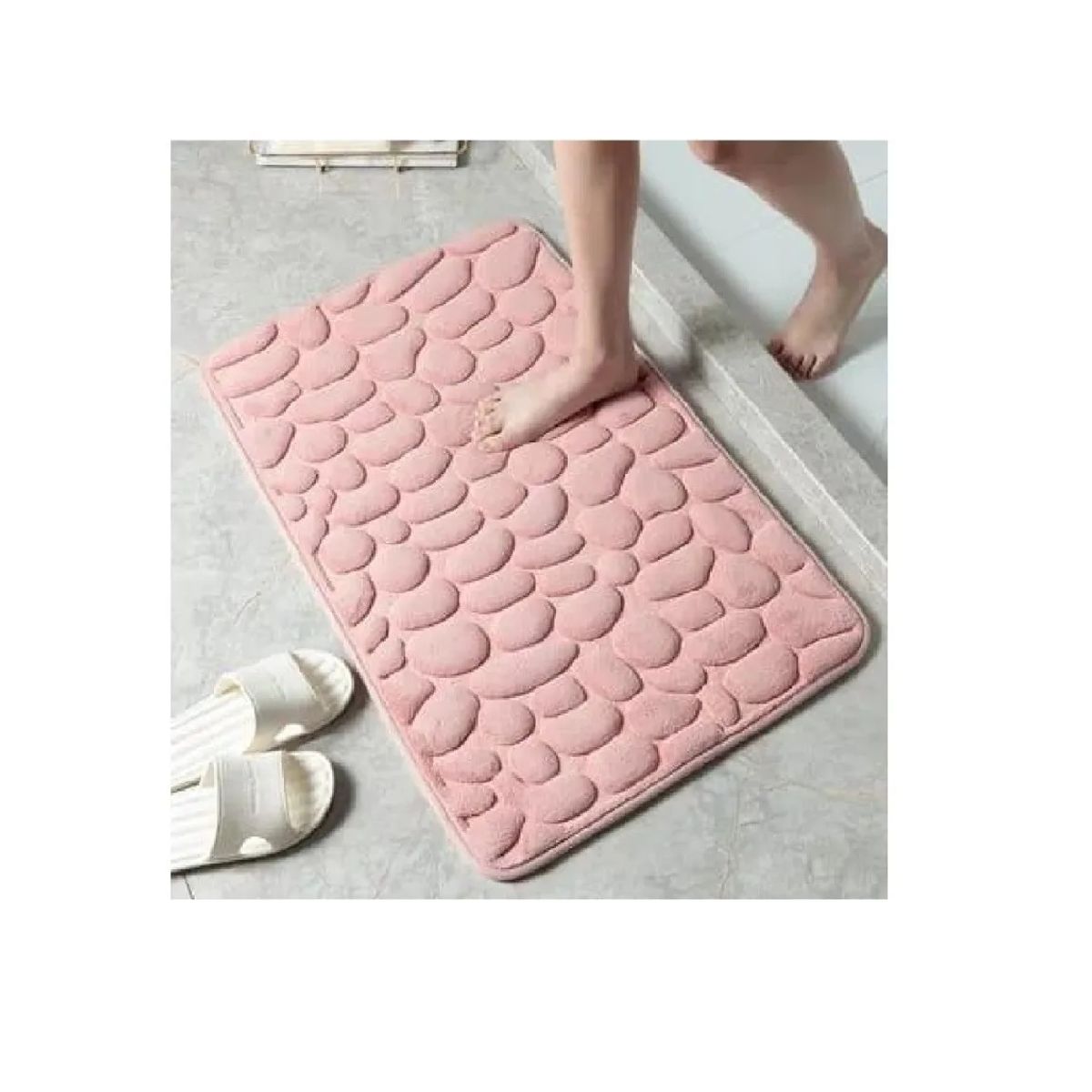 CARIBEE - Alfombra De Baño Absorbente Suave Bajada De Baño Rosa