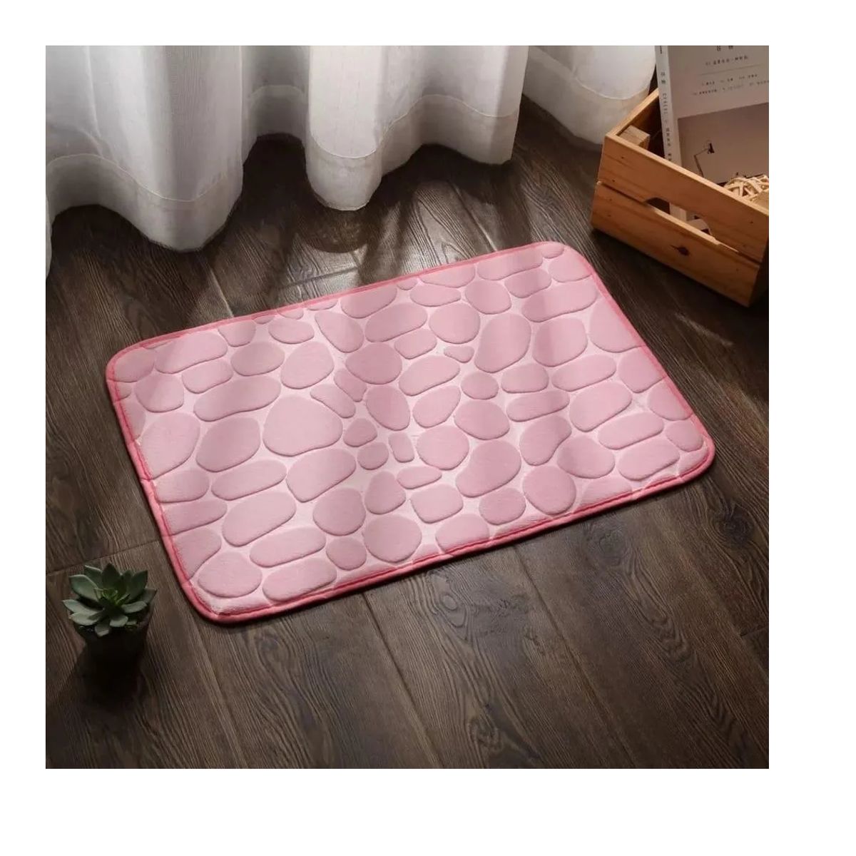 CARIBEE - Alfombra De Baño Absorbente Suave Bajada De Baño Rosa