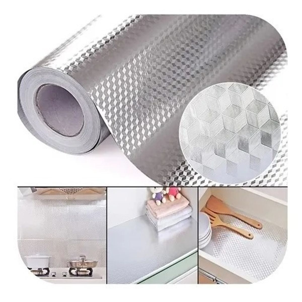 GENERICO - Papel Autoadhesivo Cocina Pared Muro Revestir 40x300cm.