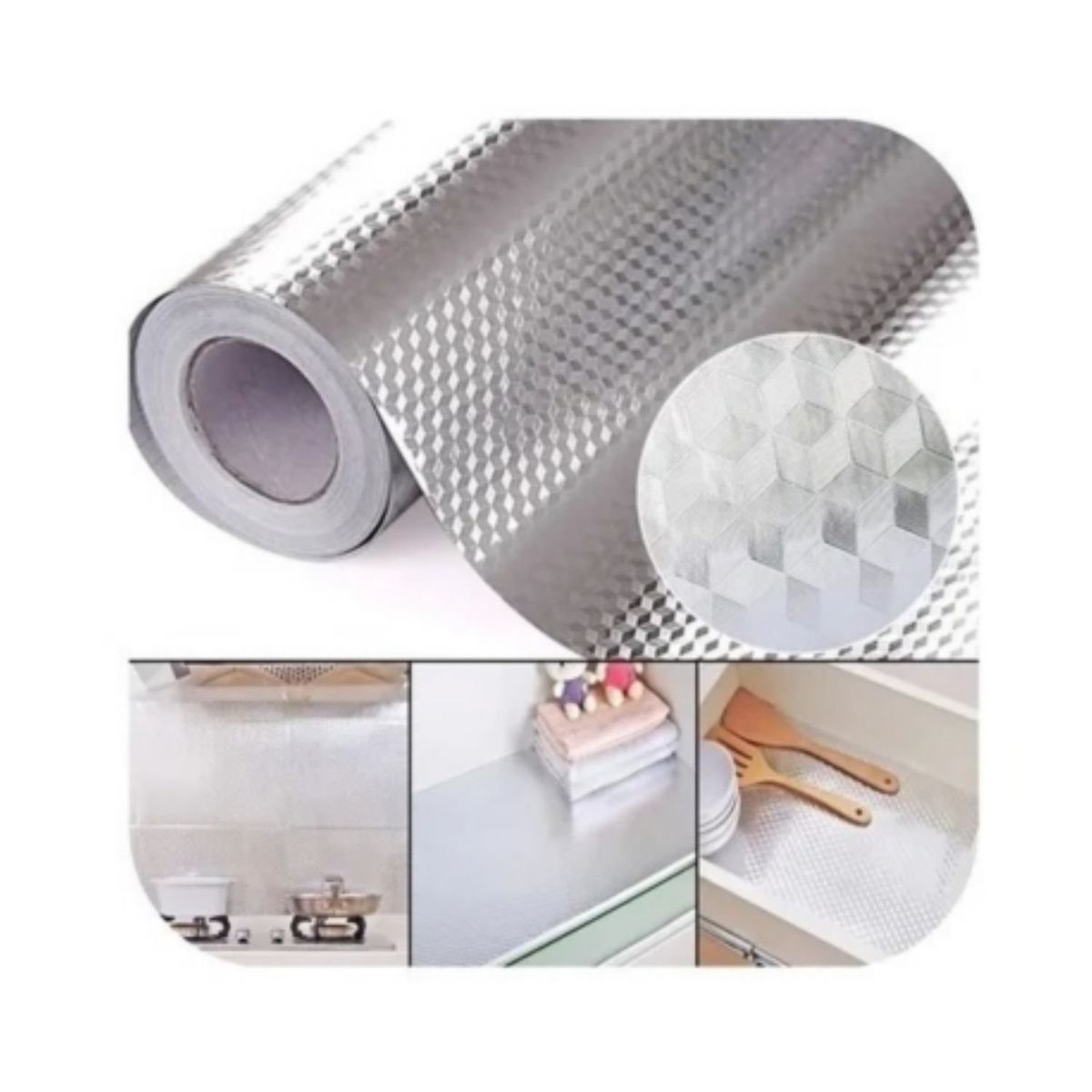 GENERICO - Papel Autoadhesivo Cocina Pared Muro Revestir 40x1000cm..