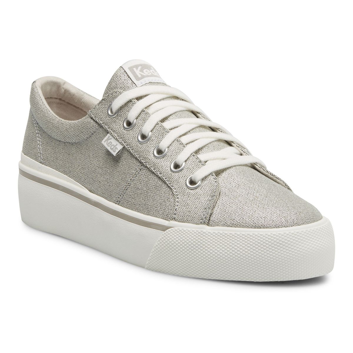 KEDS - Zapatilla Mujer Jump Kick Duo Metal Plateado KEDS