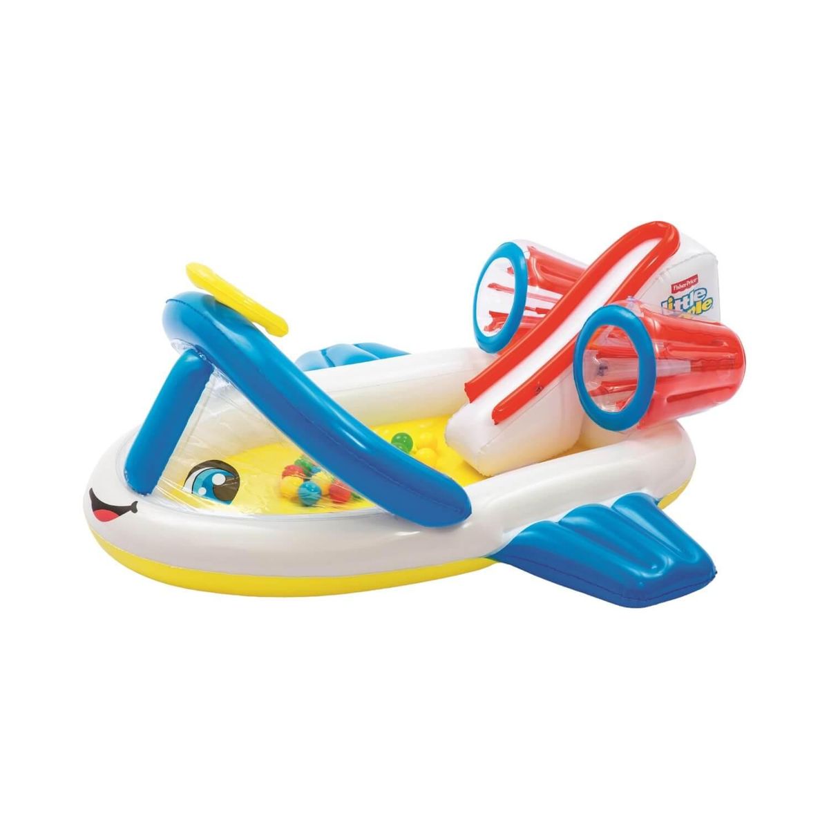 FISHER PRICE - Tren Inflable Piscina de Pelotas Fisher Price 165X152X61Cms
