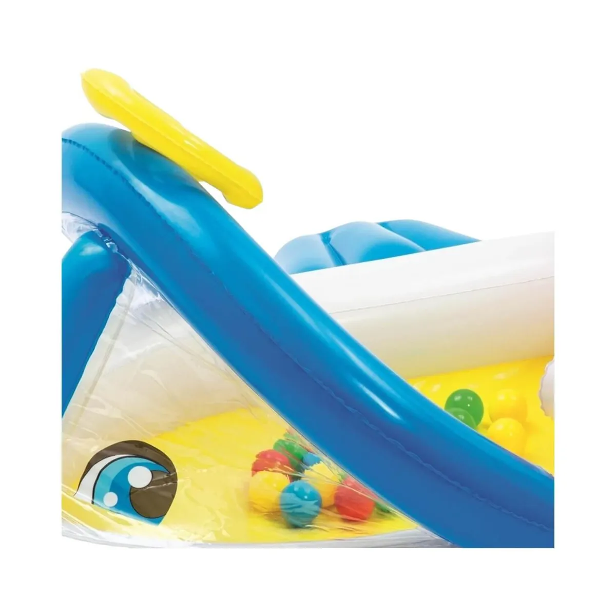 FISHER PRICE - Tren Inflable Piscina de Pelotas Fisher Price 165X152X61Cms