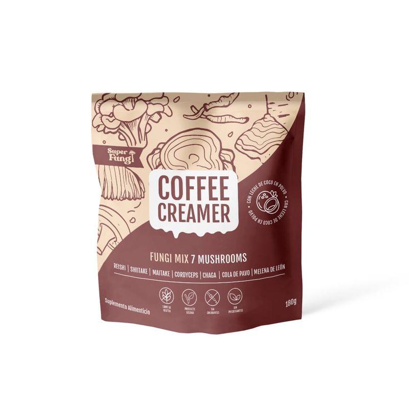 NEWPHARMA - Coffee Creamer Fungi Mix - Polvo 180 Gramos