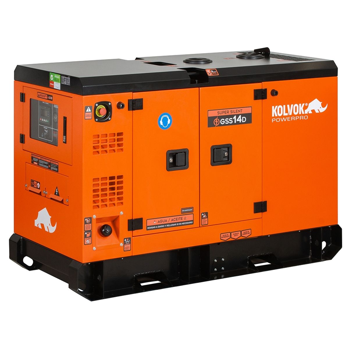 KOLVOK - Generador eléctrico a diésel 12000W partida eléctrica