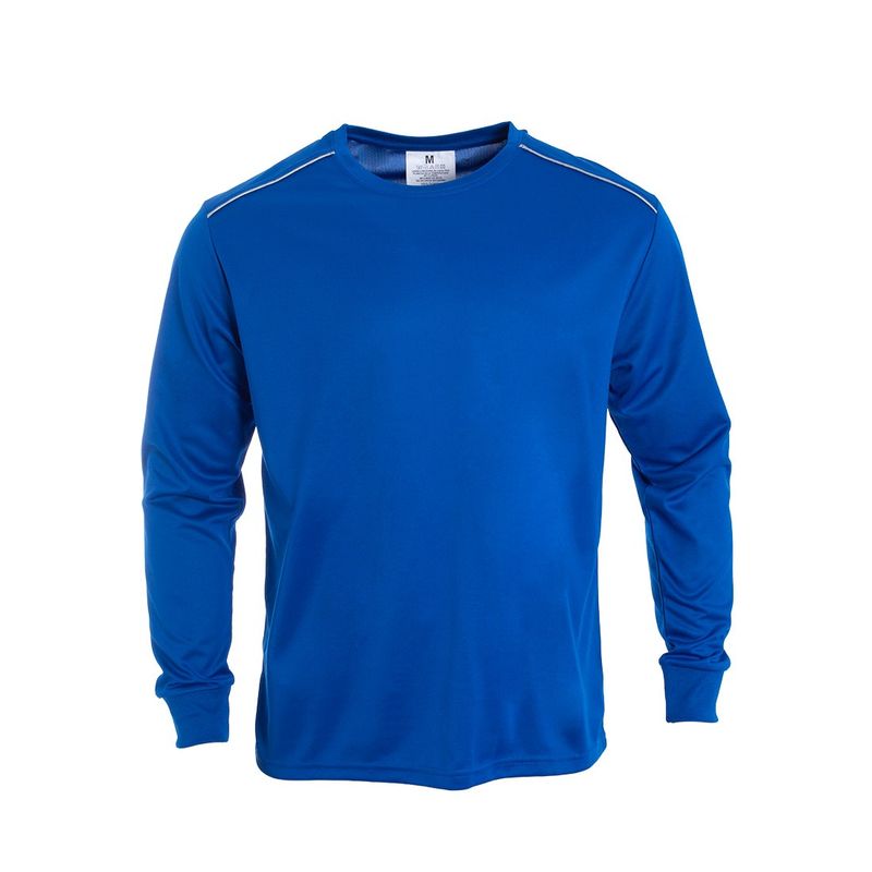 JAYSON - Polera Dry Fit C/Antibacterial ML Cuello Polo Y Reflectante