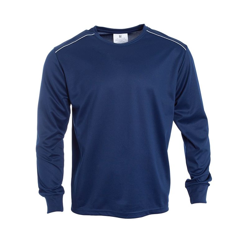 JAYSON - Polera Dry Fit CAntibacterial ML Cuello Polo Y Reflectante