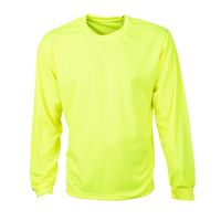 Polera Cuello Polo Ml Fluor Amarillo