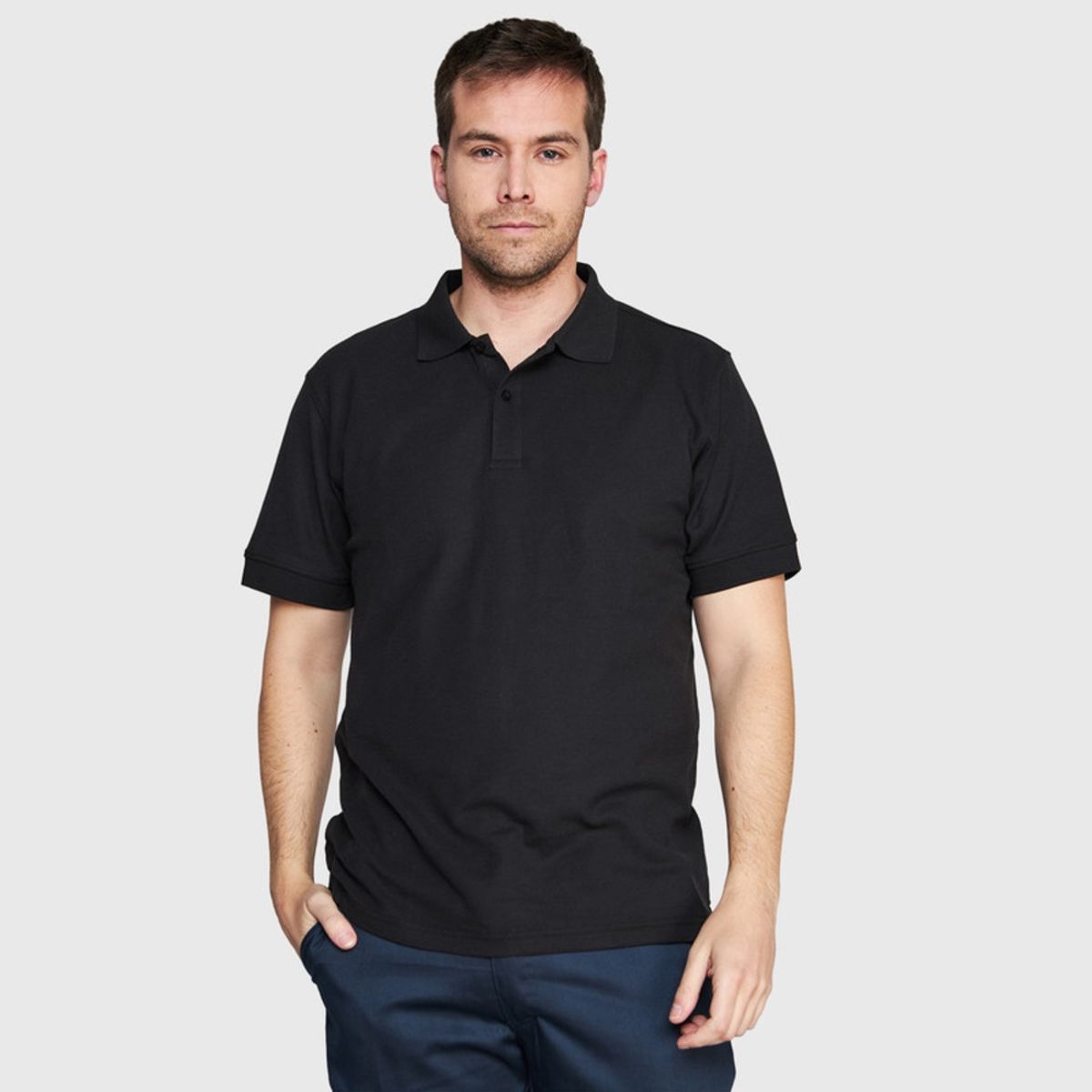 JAYSON - Polera Piqué TC 65/35 M/C Hombre