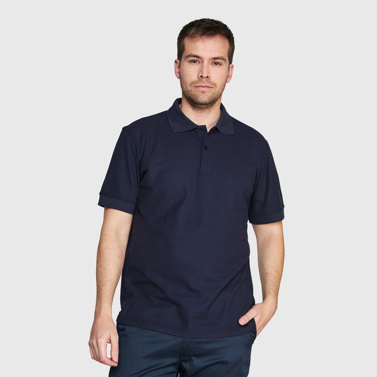 JAYSON - Polera Piqué TC 65/35 M/C Hombre