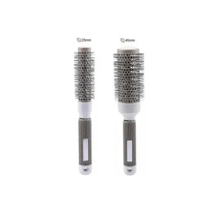 GENERICO - Pack 2 Cepillos Térmicos Brushing Alisado 25mm-45mm