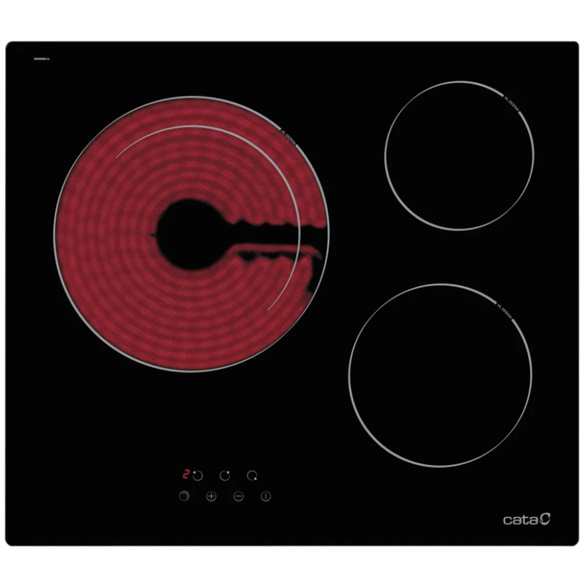 CATA - Encimera Vitrocerámica 3 Zonas de Cocción TDN 603/B