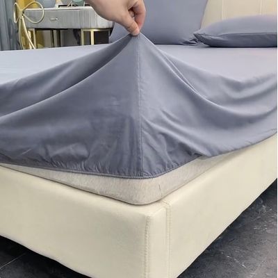 Imagen 2 del producto Juego de Sábana 144 Hilos Algodón Poliéster Sabana 1.5 Plazas Lila