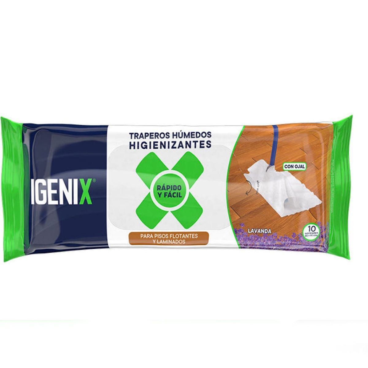 IGENIX - Trapero Hum. - Igenix - Piso Flotante - Lavanda - 10 Uds.