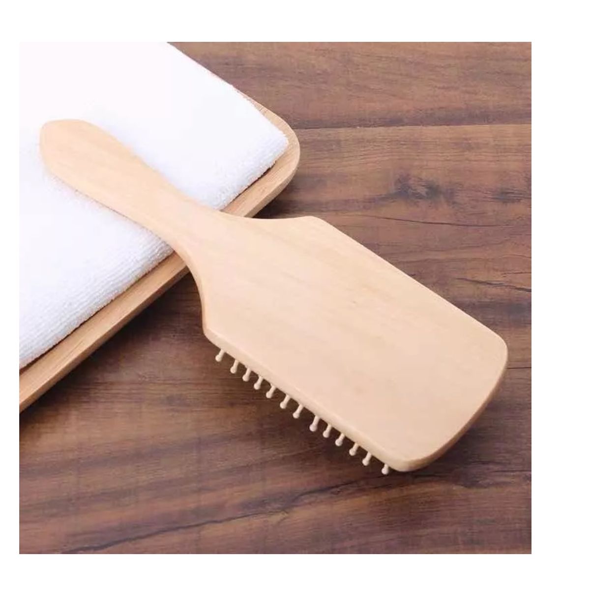 GENERICO - Pack X 3 Cepillos De Madera Para Cabello Cuidado