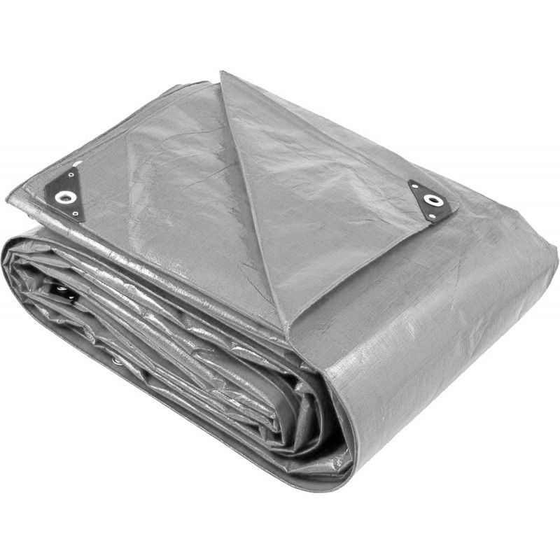 ALL CLEAN - LONA CARPA MULTIUSO 2x3 MTS GRIS CON OJETILLOS