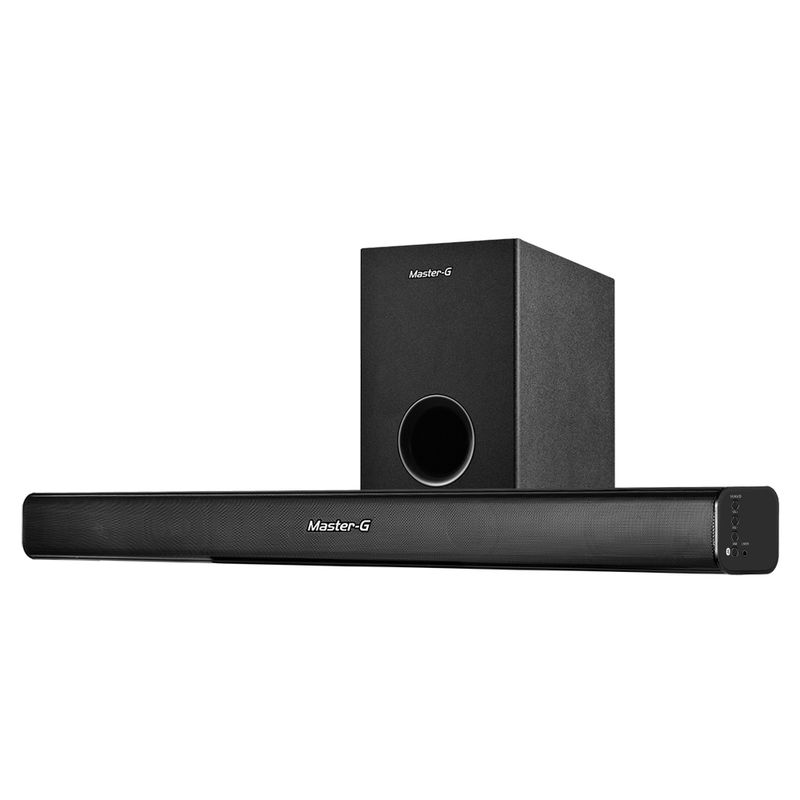 MASTER G - Barra De Sonido Bluetooth Soundbar 2.1 Sb211 + Subwoofer Mas
