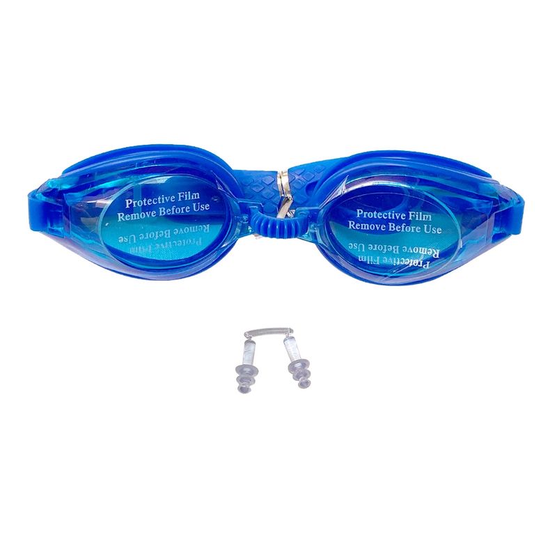 GENERICO - Lentes Natacion Gafas Piscina Unisex Tapones Oidos Azul