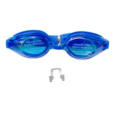 GENERICO - Lentes Natacion Gafas Piscina Unisex Tapones Oidos Azul