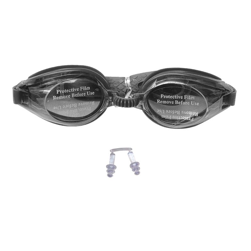GENERICO - Lentes Natacion Gafas Piscina Unisex Tapones Oidos Negro