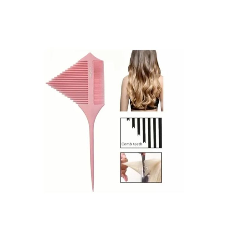 GENERICO - Peineta Triángula Para Mechas ROSA
