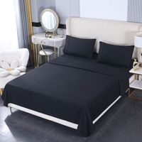 Juego de Sábanas 2 Plazas 500 Hilos Algodón - Negro