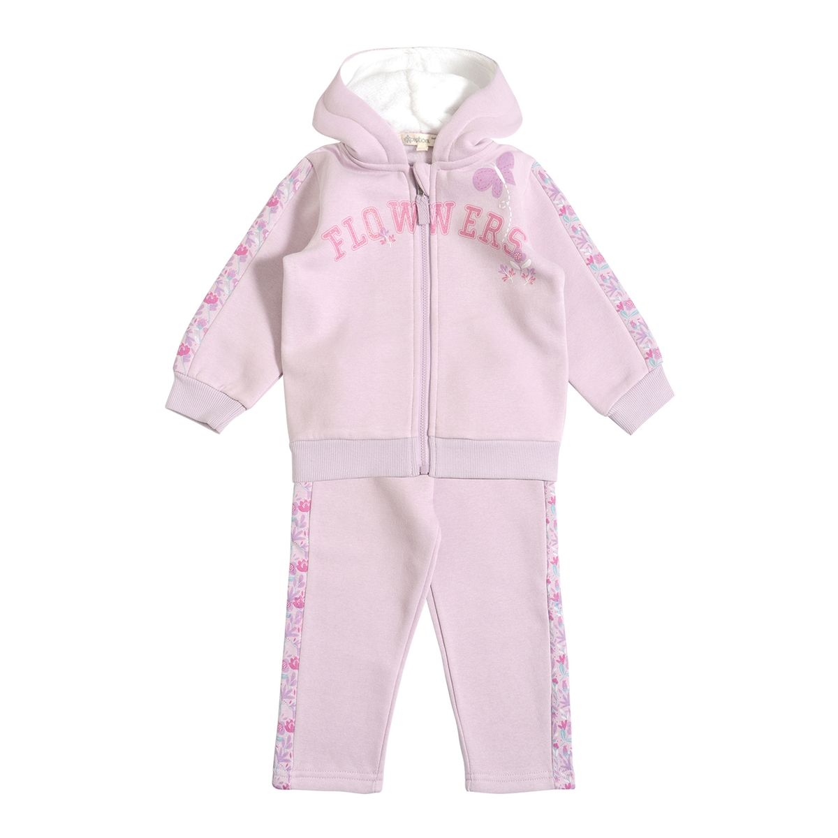 EXCEPTION - Conjunto Polerón y Pantalón de Buzo Franela Bebé Niña Exception