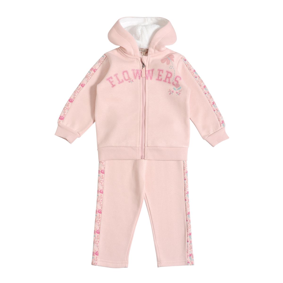 EXCEPTION - Conjunto Polerón y Pantalón de Buzo Franela Bebé Niña Exception