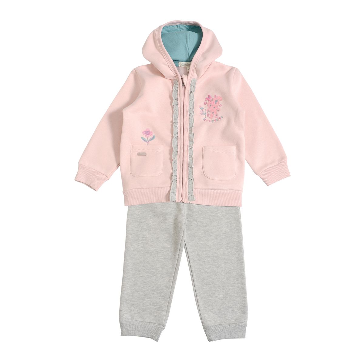 EXCEPTION - Conjunto Polerón y Pantalón de Buzo Franela Bebé Niña Exception