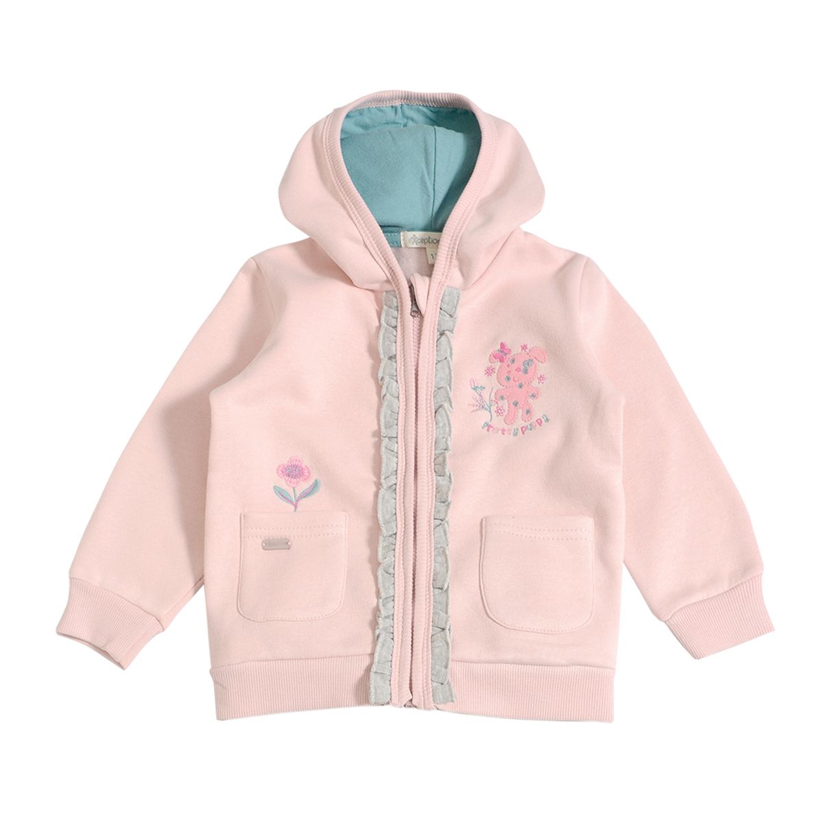 EXCEPTION - Conjunto Polerón y Pantalón de Buzo Franela Bebé Niña Exception