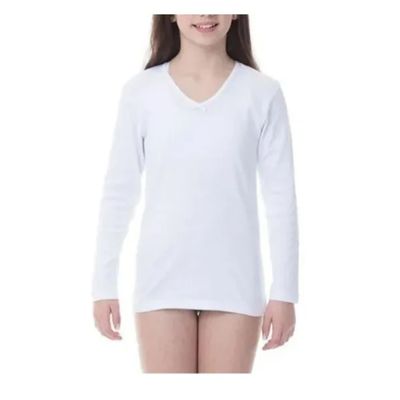 Imagen 1 del producto Pack 3 Camiseta Niña Manga Larga de Algodon