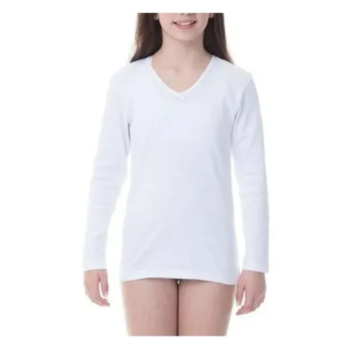 EVERSO - pack 3 Camiseta Niña Manga Larga de Algodon