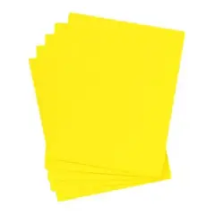GENERICO - Papel Amarillo A4 80gr Lisa De 100 Hojas Manualidades