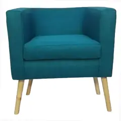 MUEBLERIA LATINA - POLTRONA BORLANGE CUBO LINO CALIPSO