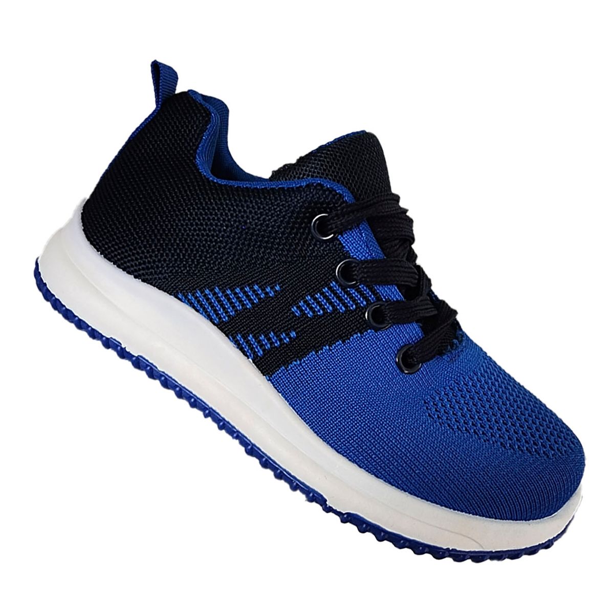 GENERICO - Zapatillas Unisex Infantil Deportiva Con Cordon Azul 7028