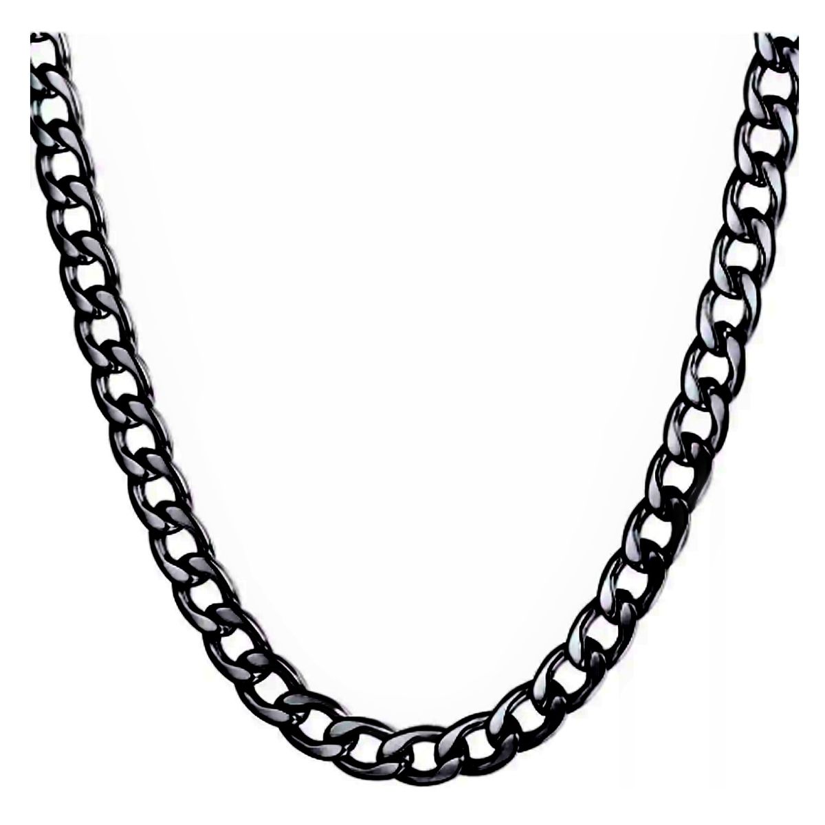 GENERICO - Collar Cadena Para Hombre Acero Inoxidable Grumet 7mm 60cm