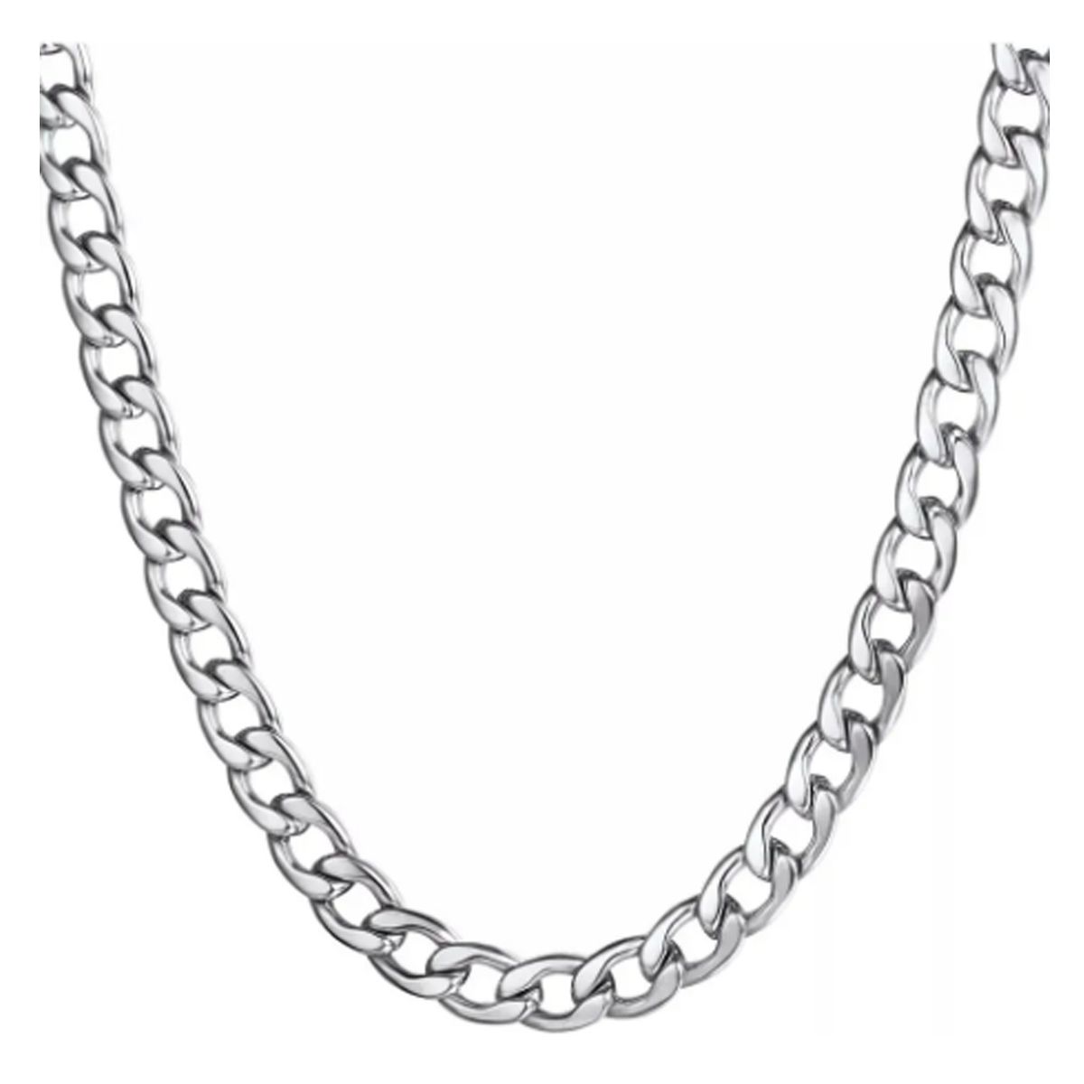 GENERICO - Collar Cadena Para Hombre Acero Inoxidable Grumet 7mm 50cm