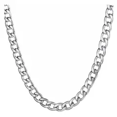GENERICO - Collar Cadena Para Hombre Acero Inoxidable Grumet 7mm 50cm