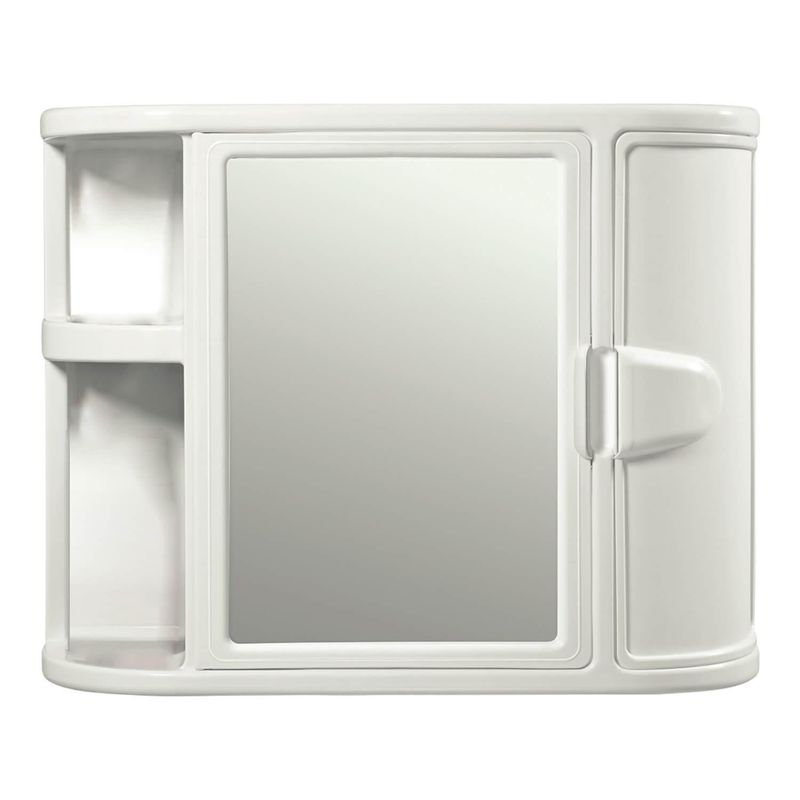 RIMAX - Botiquin Plastico para Baño Blanco 59.8x19.3x46.5 cm Rimax