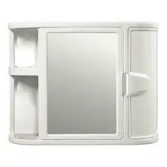 RIMAX - Botiquin Plastico para Baño Blanco 59.8x19.3x46.5 cm
