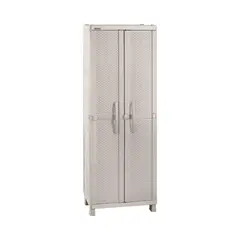 RIMAX - Armario Multiuso Plastico Tejido Taupe 65x45x189 cm